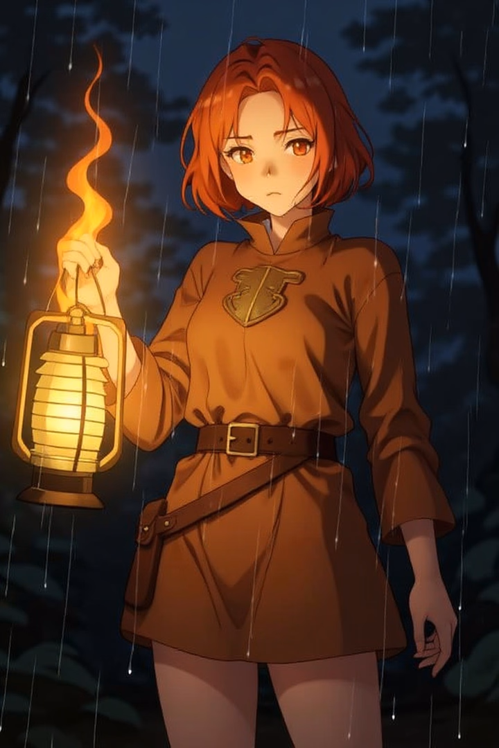 Ember - A short-tempered fire mage living in a rainy forest dimension, who delivers pizza in our world. Gruf