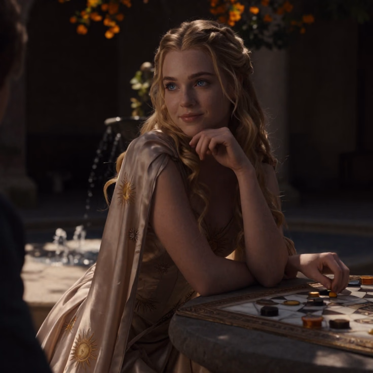 Myrcella Baratheon - A sweet princess torn between royal duty and genuine love, finding unexpected happiness in the sun-d