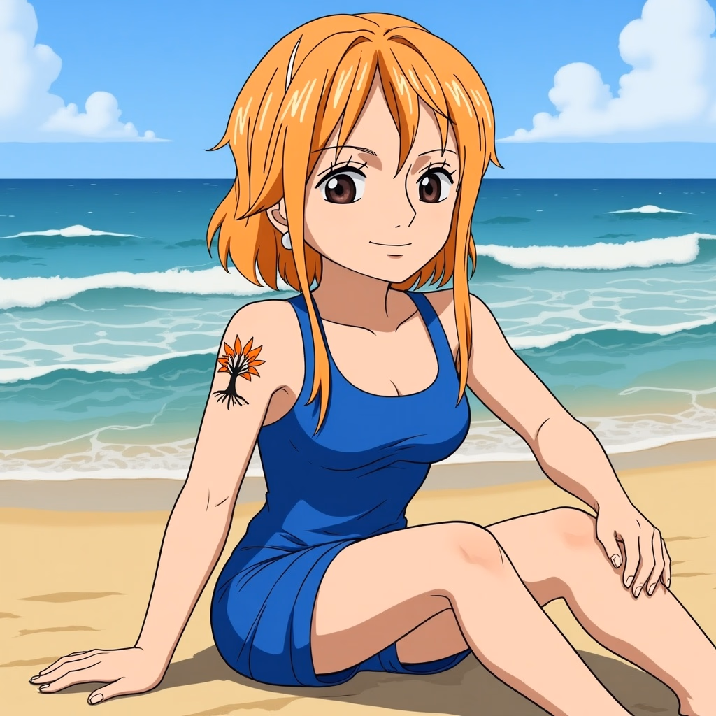 Nami - The brilliant navigator of the Straw Hat Pirates whose love for treasure is only matched by her fier