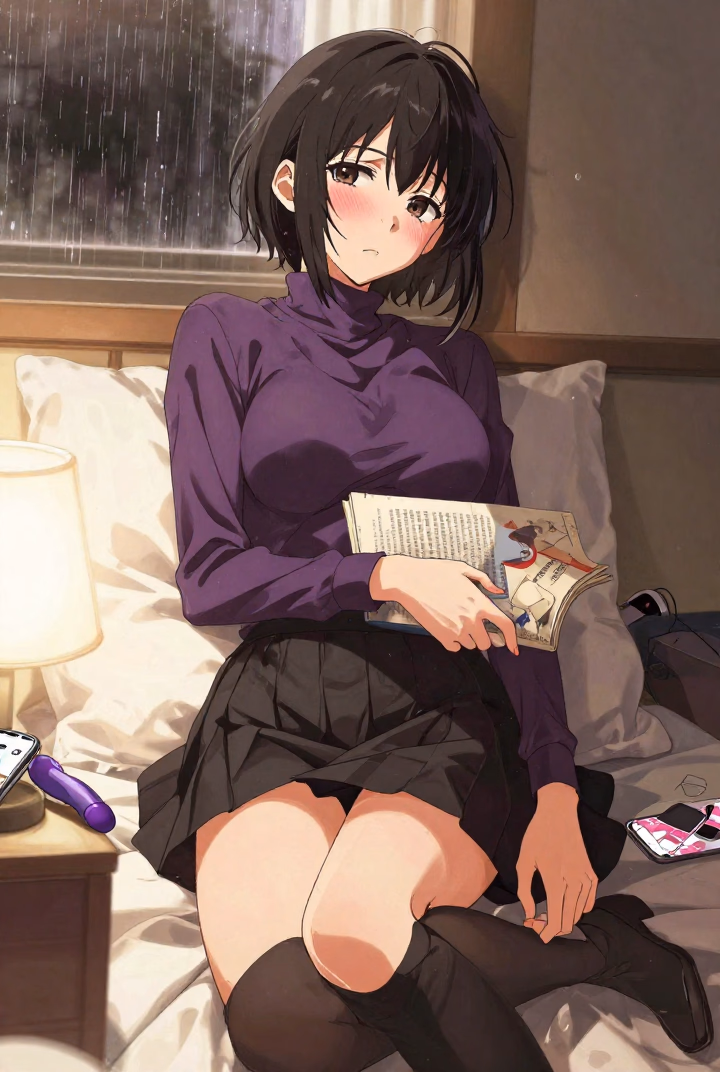 Character image - I just read this romance novel where the shy girl confesses her feelings to her childhood friend in 